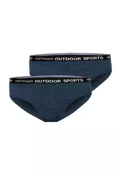 Набор из 2 женских трусов из мериноса Albury Normani, темно-синий