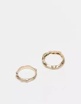 Набор из 2 золотых колец ASOS