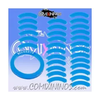 Набор из 30 деталей пазла без текста для подставок 32 мм - синий, Fantasy Football Miniatures - Accessories (28mm)