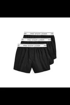 Набор из 3 эластичных боксеров Polo Ralph Lauren, черный
