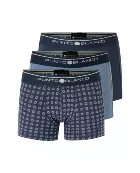 Набор из 3 боксеров для мальчиков с логотипом на талии Punto Blanco, многоцветный