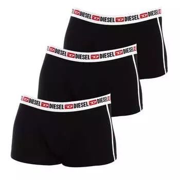 Набор из 3 боксеров из дышащей ткани с анатомической передней частью 00sab2 0amal мужчины Diesel, черный