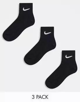 Набор из 3 черных носков унисекс унисекс Nike