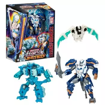 Набор из 3 фигурок лидеров класса Transformers Generations Legacy United — Star Raider Thundertron, Nightstrike и Calcitron Inna marka