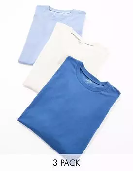 Набор из 3 футболок оверсайз от ASOS DESIGN разных цветов