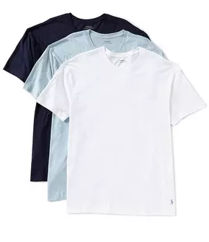 Набор из 3 футболок с круглым вырезом Polo Ralph Lauren классического кроя в ассортименте, мультиколор