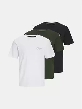 Набор из 3 футболок стандартного кроя Jack&Jones, мультиколор