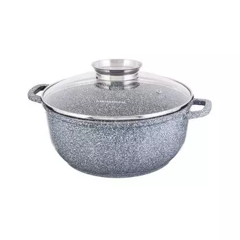 Набор из 3-х кастрюль Klausberg с мраморным покрытием 2,3 л, 4,5 л, 6,8 л KB7533, серый