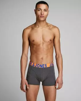 Набор из 3-х мужских трикотажных боксеров черного цвета Jack & Jones, черный