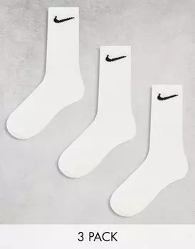 Набор из 3 легких спортивных носков Nike Everyday белого цвета