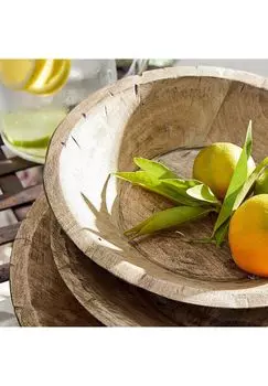 Набор из 3 мисок Элмор коричневый Loberon