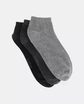 Набор из 3 мужских меланжевых браслетов Dustin, серый