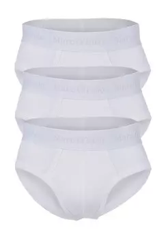 Набор из 3 мужских трусов Essentials с поясом с логотипом Marc O'Polo, белый