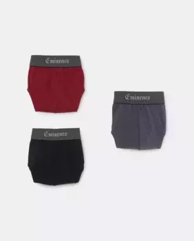 Набор из 3 мужских трусов из органического хлопка разноцветного цвета Eminence