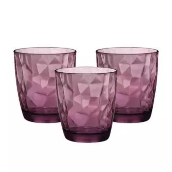 Набор из 3 низких бокалов Diamond Bormioli Rocco, сирень