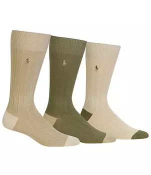 Набор из 3 носков Polo Ralph Lauren Soft Touch в ассортименте, коричневый