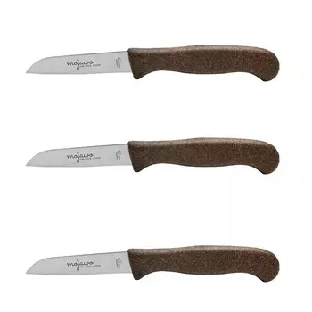 Набор из 3 органических кухонных ножей, нож для очистки овощей, универсальный нож для кокоса, Золинген Mojawo