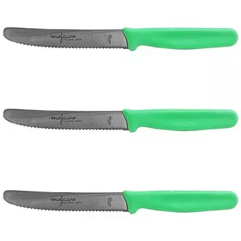 Набор из 3 органических ножей для завтрака, столовых ножей и ножей для хлеба, производство Золинген INDA-Exclusiv