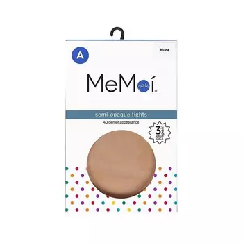 Набор из 3 пар базовых полупрозрачных колготок 40D MeMoi, цвет Nude