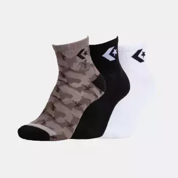 Набор из 3 пар коротких носков Camo Qrt Half Cushion Converse, многоцветный