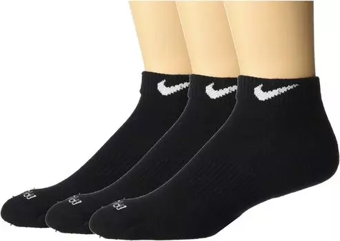 Набор из 3 пар низких носков Everyday Plus Cushion Low Nike, цвет Black/White