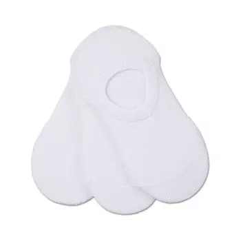 Набор из 3 пар носков-кроссовок для девочек без показа MeMoi, белый