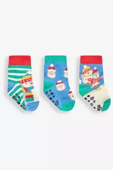 Набор из 3 пар носков Penguin JoJo Maman Bb, мультиколор