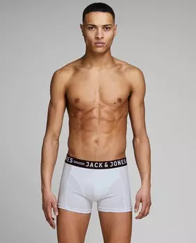 Набор из 3 серых мужских трикотажных боксеров Jack & Jones, серый