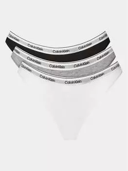 Набор из 3 стрингов Calvin Klein, мультиколор