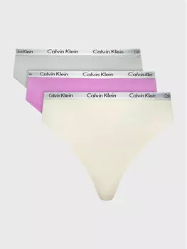 Набор из 3 стрингов Calvin Klein, мультиколор
