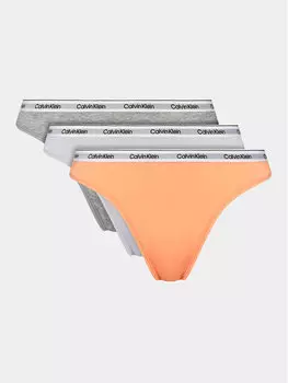 Набор из 3 стрингов Calvin Klein, мультиколор