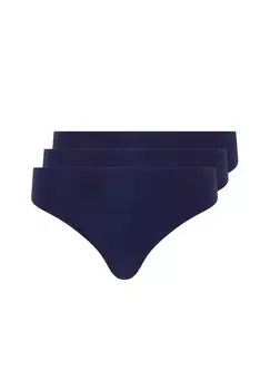 Набор из 3 стрингов - Soft Stretch CHANTELLE, цвет Saphir One Size