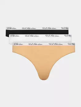 Набор из 3 стрингов U.S. Polo Assn., мультиколор