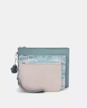 Набор из 3 сумок для туалетных принадлежностей (со съемной ручкой) Kipling, серый