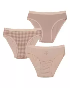 Набор из 3 трусиков для девочек с принтом и резинкой на талии Dim, цвет Rosa