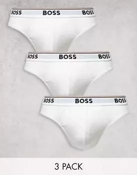 Набор из 3 трусов белого цвета BOSS Bodywear