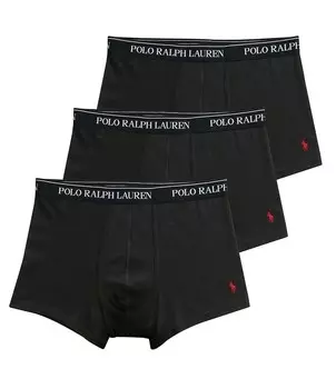 Набор из 3 трусов-боксеров классического кроя Polo Ralph Lauren в ассортименте, черный