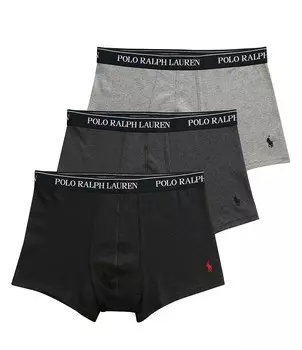 Набор из 3 трусов-боксеров классического кроя Polo Ralph Lauren в ассортименте, мультиколор