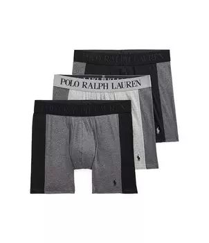 Набор из 3 трусов-боксеров с боковыми вставками Polo Ralph Lauren 4D Flex Max, мультиколор