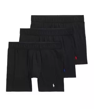 Набор из 3 трусов-боксеров с боковыми вставками Polo Ralph Lauren 4D Flex Max, мультиколор