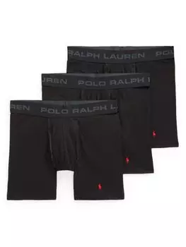 Набор из 3 трусов-боксеров с логотипом Polo Ralph Lauren, цвет Polo Black