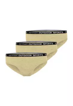 Набор из 3 женских трусов из мериноса «Олбери» Normani, цвет Wollwei_