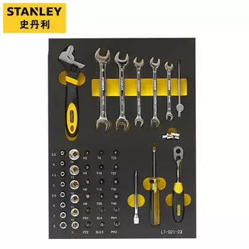 Набор из 43 предметов STANLEY Набор торцевых ключей с храповым механизмом 1/2 дюйма, набор держателей инструментов LT-021-23