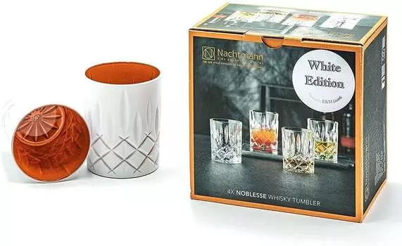 Набор из 4 бокалов для виски Nachtmann Noblesse White Edition, 295 мл