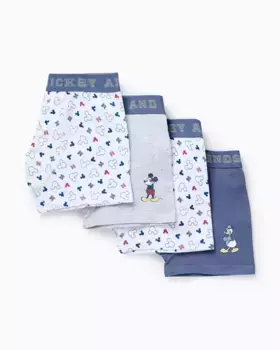 Набор из 4 боксеров для мальчиков с изображением Микки и Дональда Zippy, мультиколор