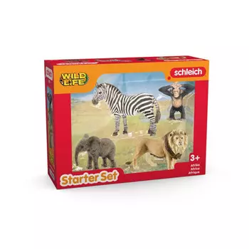 Набор из 4 фигурок диких животных Африки. Schleich