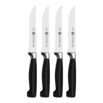 Набор из 4 ножей для стейка Four Star Zwilling, черный