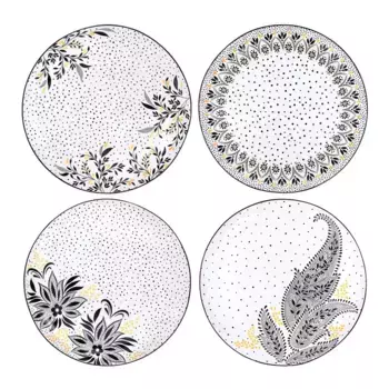 Набор из 4 обеденных тарелок Sara-Miller Artisanne Portmeirion, разноцветный