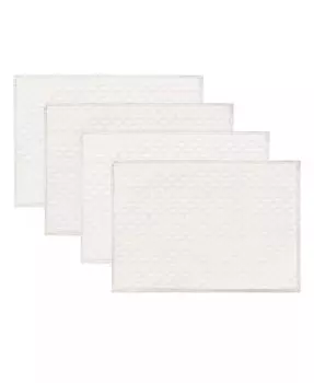 Набор из 4 подставок для столовых приборов Olivia из полиэстера, 13x19 дюймов Lenox, белый