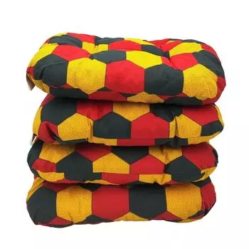 Набор из 4 подушек для сидений Rob&Raf, круглый чехол для сиденья из фетра серого цвета, 37 см Buri